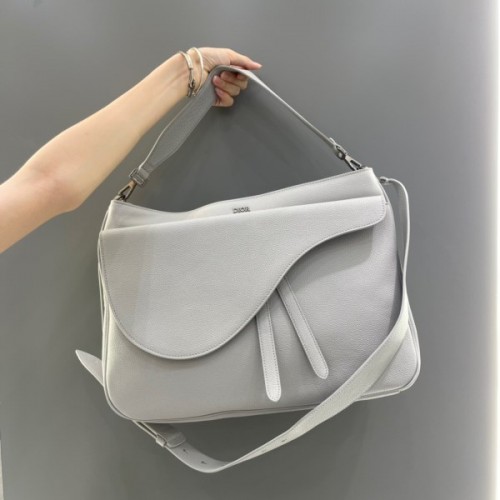 Dior white leather men shoulder bag