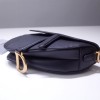 Dior saddle bag original grain leather black 20cm