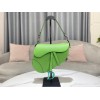 Dior green saddle 26cm bag