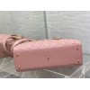 Dior large lady dior light pink lambskin 32cm bag