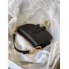 Dior Micro Saddle Mini Grained Leather in Black