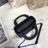 Dior Lady Mini Lambskin Bag Matte Black 17cm