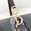 Dior Women Saddle Bag in Blue Canvas M0446