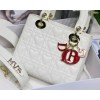 Dior Lady White Amour 20cm Bag