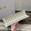Dior book gold tone embroidery tote 36cm