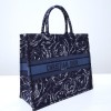 Dior Book To9te Blue Dior Roses Embroidery 41cm Bag