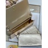 Dior caro wallet chain gold color