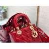 Dior lady patent ABC 20cm red
