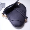 Dior saddle bag original grain leather black 20cm