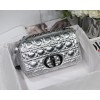 Dior Caro Silver Metallic 25cm