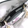 Dior lady D-lite mini white multicolor bag