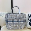 DIOR Book Tote Gray Design Embroidery 41cm
