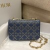 Dior Lucky Addict blue shoulder bag
