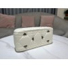 Dior Medium The Lady 95.22 white cannage quilted leather bag