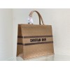 Dior Book Tote Brown Fabric 41cm