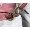 Dior Saddle Oblique Velvet Pink 19cm S9001