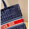 Dior Tote Book Blue Velvet 41cm