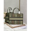 Dior Medium Book Tote Green Embroidery 36 Bag
