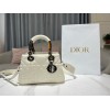 Dior The Lady 95.22 white cannage quilted leather bag