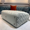 Dior large lady dior white lambskin 32cm bag