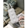 DIOR My ABCDIOR Lady White Lambskin Bag with Gold Hardware