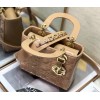 Dior lady patent ABC 20cm beige