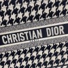 Dior book black tone embroidery tote 36cm