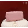Dior lady small pink leather gold hardware bag
