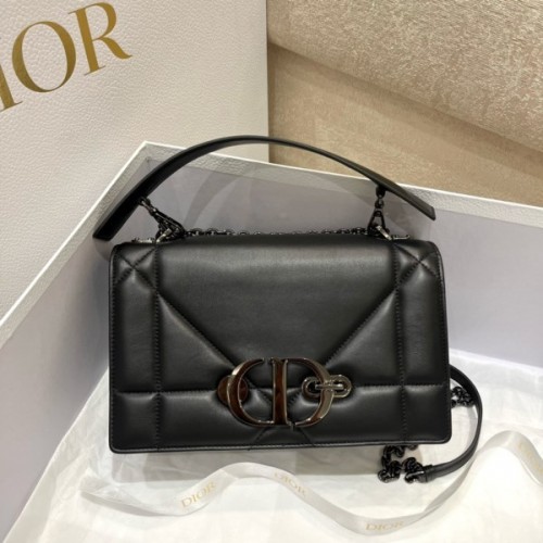 Dior Montaige all black leather bag