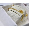 Dior Caro Medium White Bag 25cm