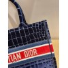 Dior Tote Book Blue Velvet 36cm