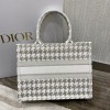 Dior book gold tone embroidery tote 36cm
