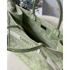 Dior book tote green embroided bag 41cm