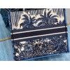 Dior book tote blue coconut embroided bag 41cm