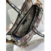 Fendi Saddle White Jardin Magique Embroidery Bag