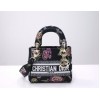 Dior lady D-lite small black multicolor bag