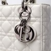 DIOR My ABCDIOR Lady White Lambskin Bag with Silver Hardware