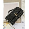 Dior Mini Miss Dior Black Patent Bag