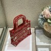 Dior book tote red mini bag