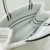 Dior Book Tote White Cannage Shearling 36cm