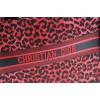 Dior Book Tote Red Mizza Embroidery 41cm