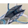 Dior Book Tote Star Embroided Blue 41cm
