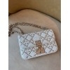 Dior Lucky Addict white chain bag