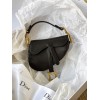 Dior Micro Saddle Mini Grained Leather in Black