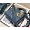 Dior lady patent ABC 20cm blue