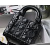 Dior Lady Diamond Motif Black Mini Bag