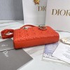 Dior D-Joy Orange Leather Bag