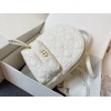 Dior Mini Dioramour White Lambskin Backpack