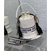 Dior vibe bucket white bag