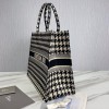 Dior book black tone embroidery tote 41cm